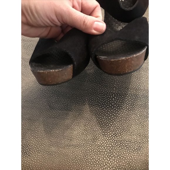 Pedro Garcia peony ankle strap suede Heels - Picture 9 of 10